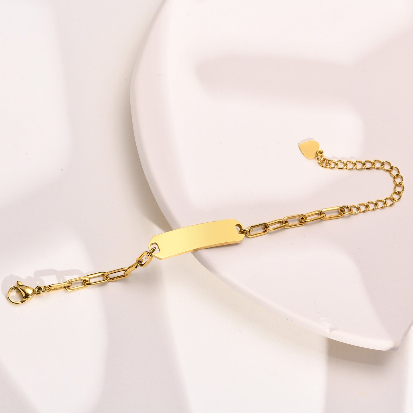Everyday Wear Kids Bar Shape Stainless Steel Bracelets