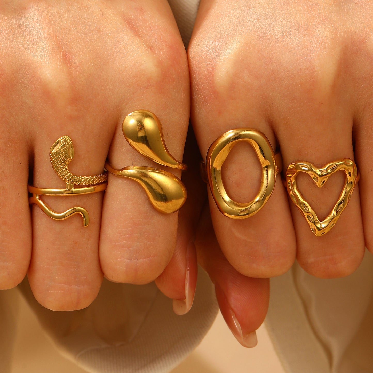 Mix & Match Stainless Steel Plated Rings