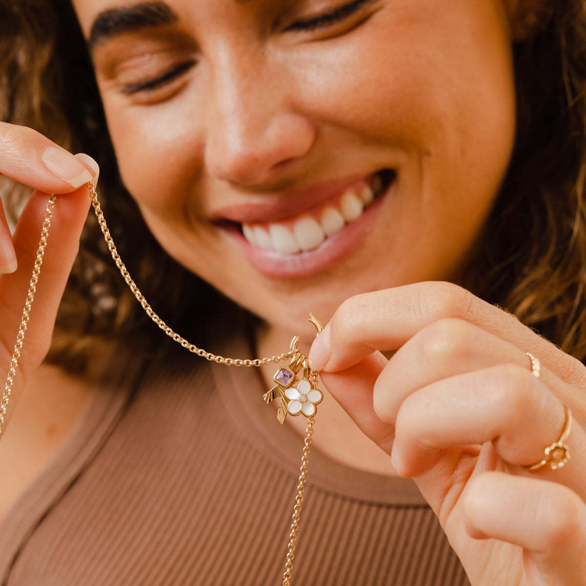 Key To My Heart Birthstone Stainless Steel Necklace