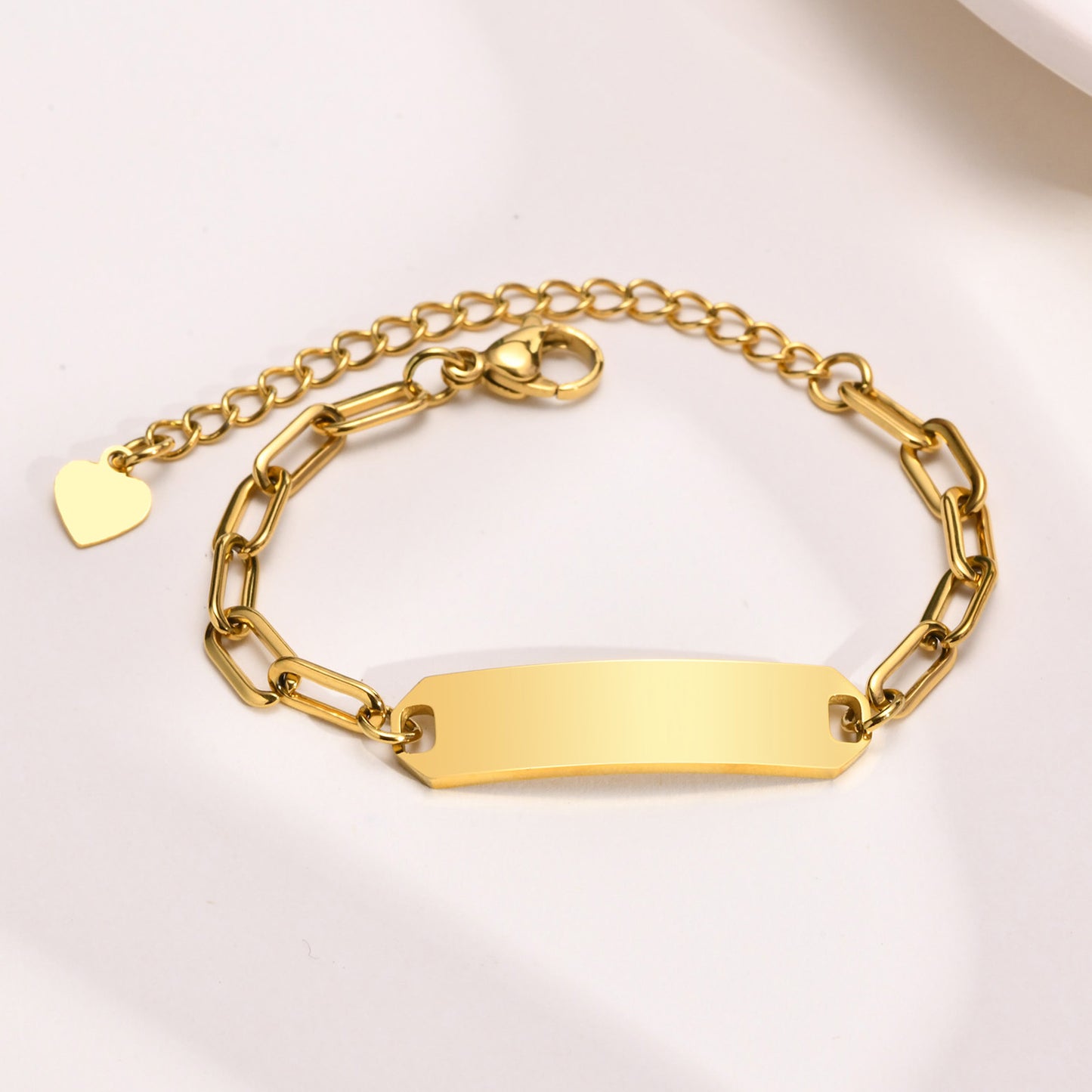 Everyday Wear Kids Bar Shape Stainless Steel Bracelets