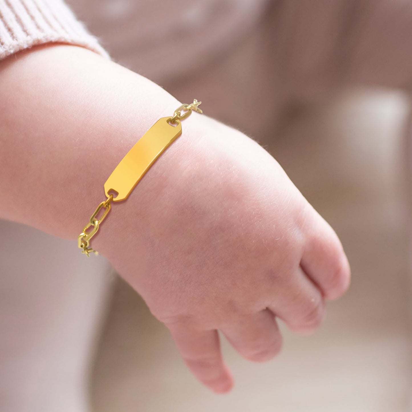 Everyday Wear Kids Bar Shape Stainless Steel Bracelets