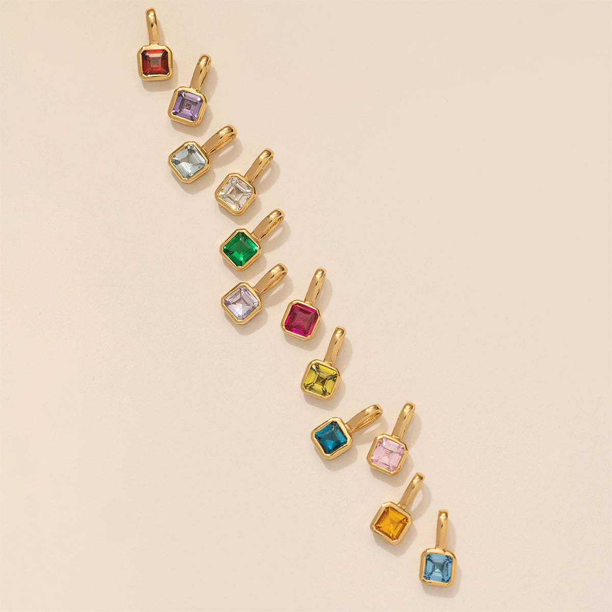 Key To My Heart Birthstone Stainless Steel Necklace