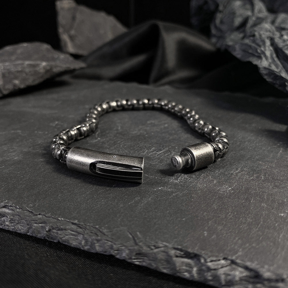 Lock Stainless Steel Plated Men's Bracelets
