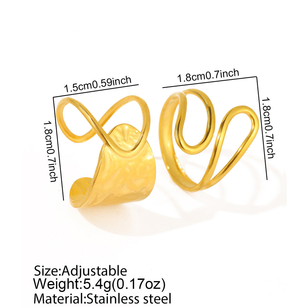Luxy Girl Stainless Steel Plated Rings