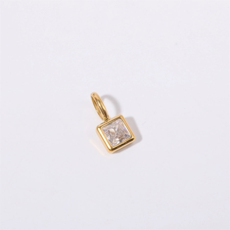Key To My Heart Birthstone Stainless Steel Necklace