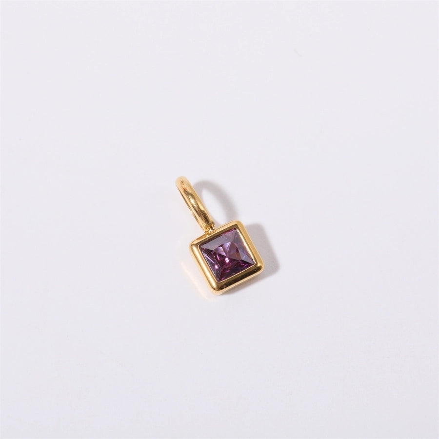 Key To My Heart Birthstone Stainless Steel Necklace