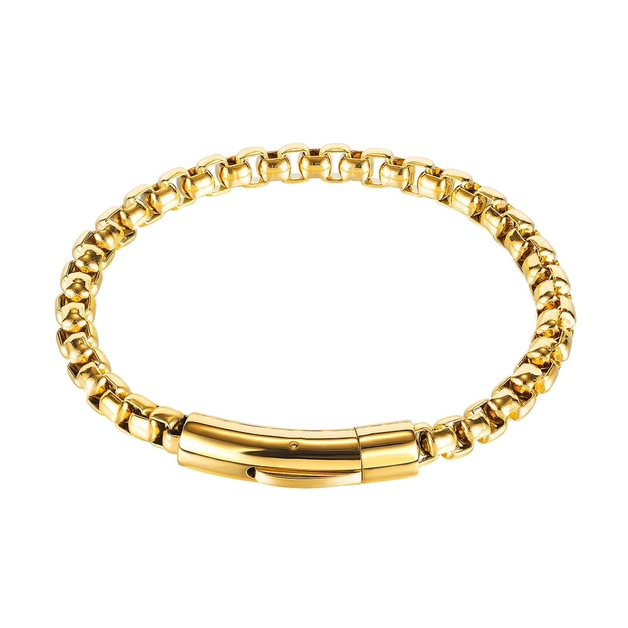 Lock Stainless Steel Plated Men's Bracelets