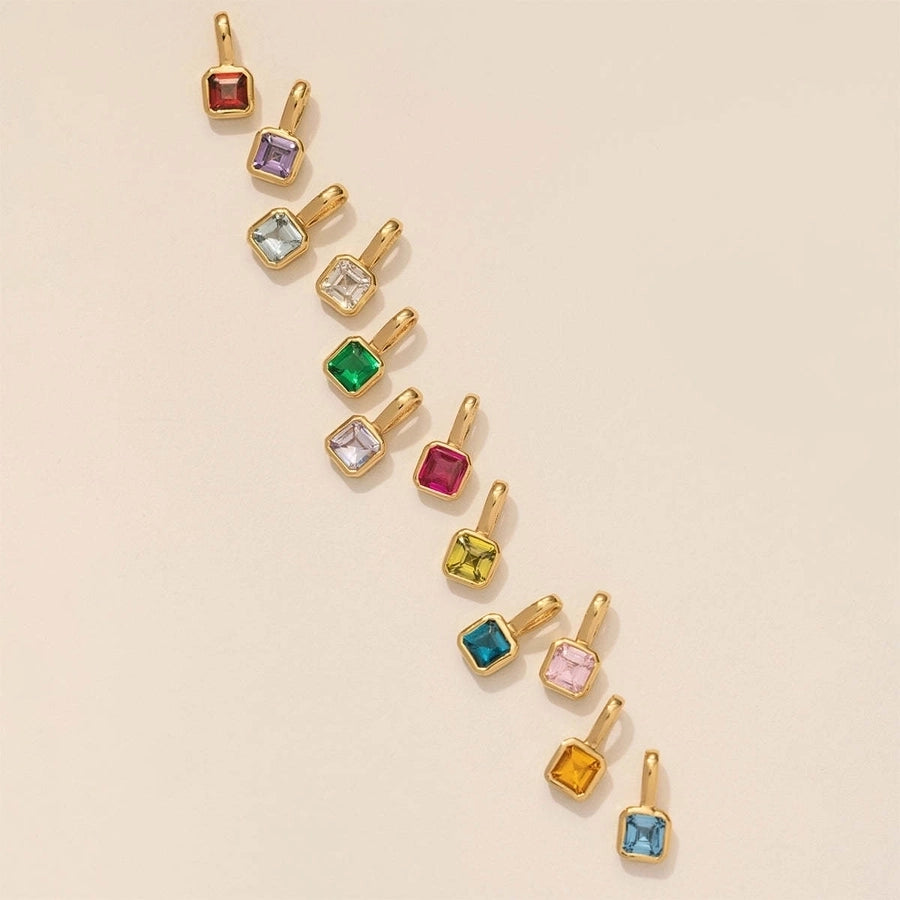 Key To My Heart Birthstone Stainless Steel Necklace