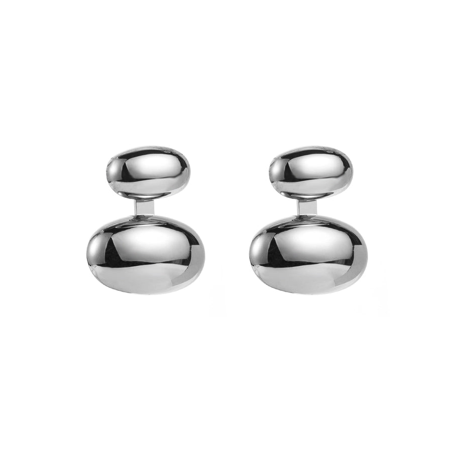 1 Pair Geometric Post Earrings 304 Stainless Steel Gold Plated