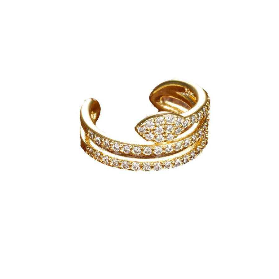 Diamond-Zircon Snake Ear Cuffs