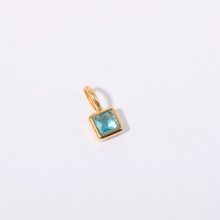Key To My Heart Birthstone Stainless Steel Necklace