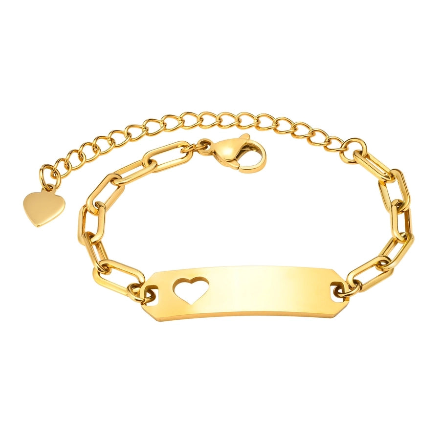 Everyday Wear Kids Bar Shape Stainless Steel Bracelets