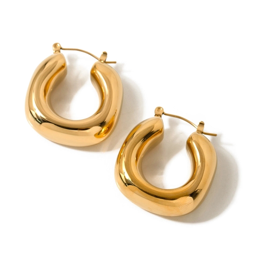 1 Pair It Girl Stainless Steel 16K Gold Plated Earrings