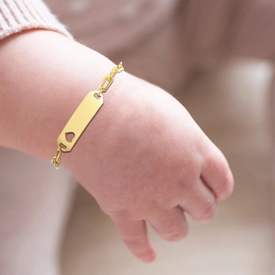 Everyday Wear Kids Bar Shape Stainless Steel Bracelets