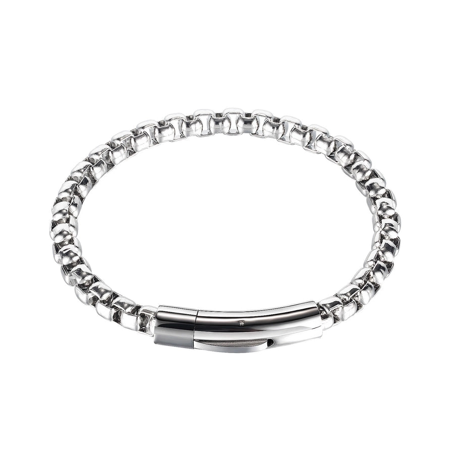 Lock Stainless Steel Plated Men's Bracelets