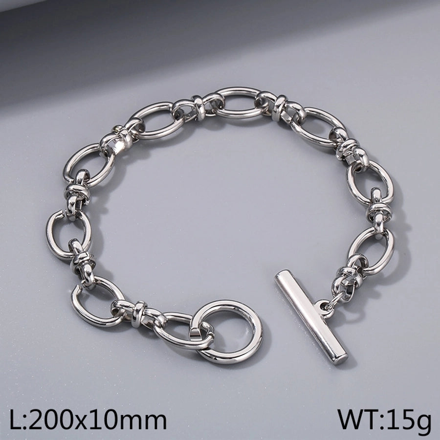 Bold & Beautiful Stainless Steel 18K Gold Plated Bracelets