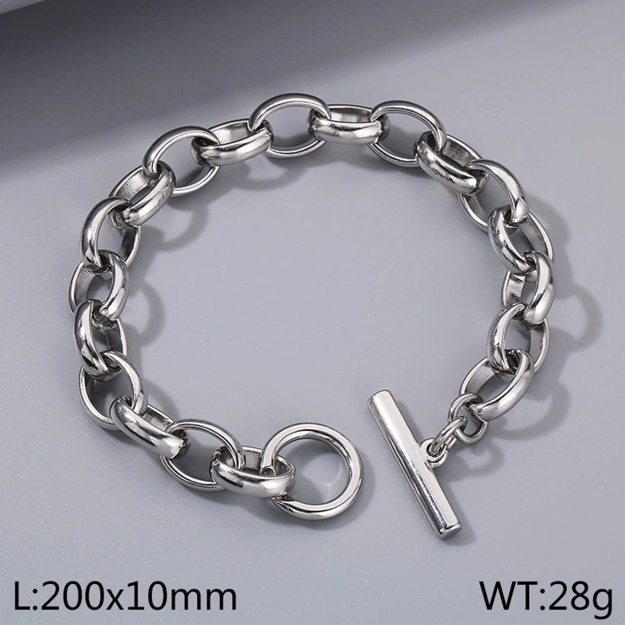Bold & Beautiful Stainless Steel 18K Gold Plated Bracelets
