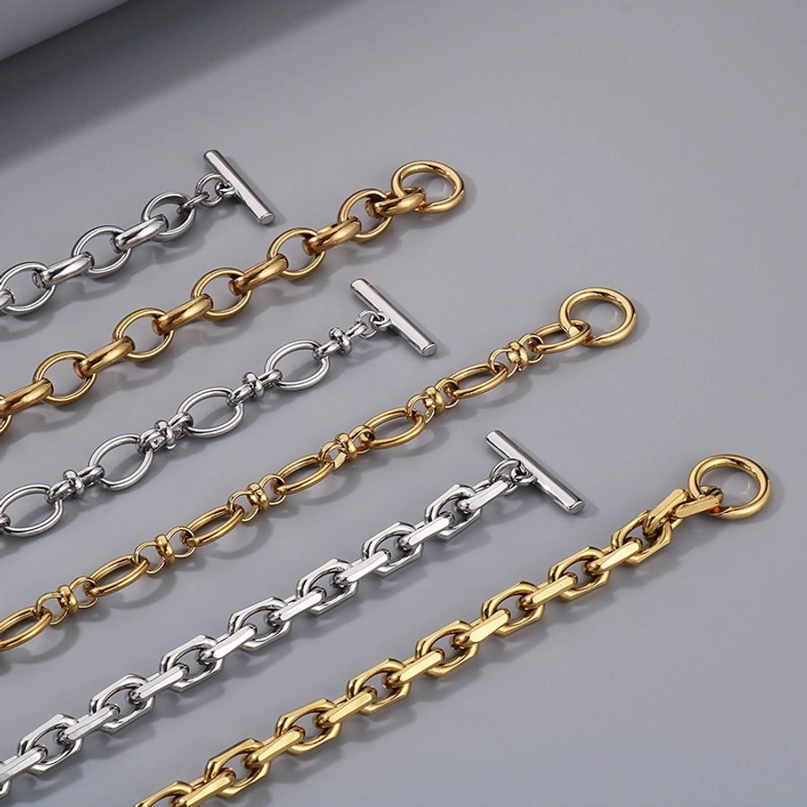 Bold & Beautiful Stainless Steel 18K Gold Plated Bracelets