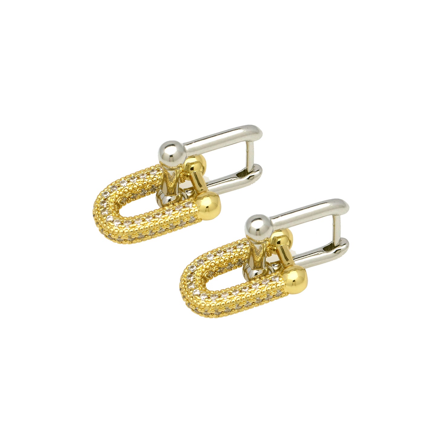 Bedazzle Link Me Earrings