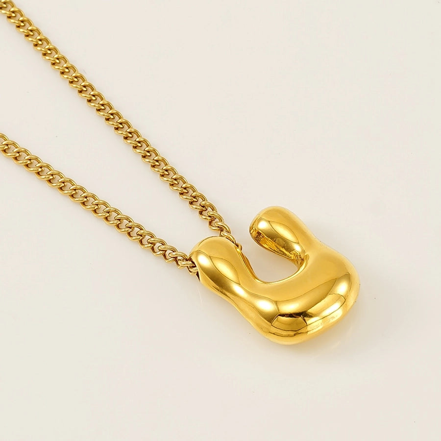 Bubble Up Necklace Stainless Steel 18K Gold Plated