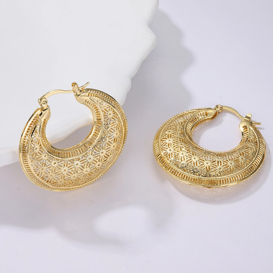 Romance Me Hoops 18K Gold Plated