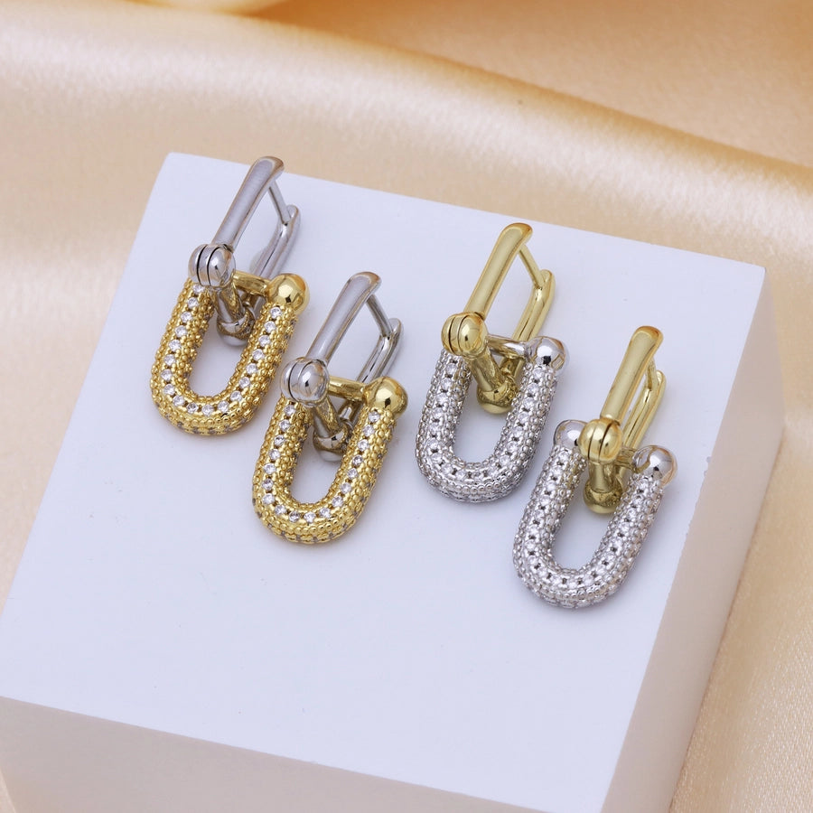 Bedazzle Link Me Earrings