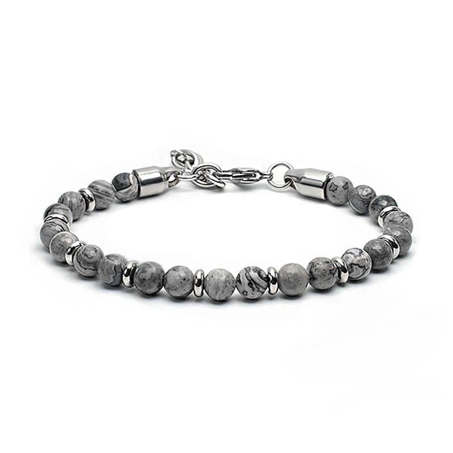 Simply Him Stainless Steel Beaded Bracelets