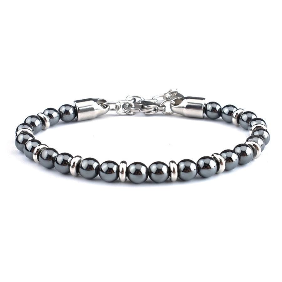 Simply Him Stainless Steel Beaded Bracelets