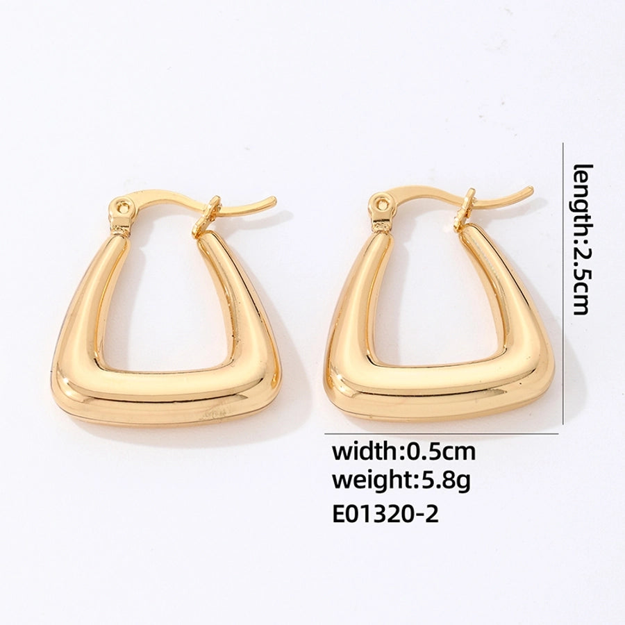 1 Pair Variety of Versatile Hoops, Stainless-Steel, Gold-Plated, Silver-Plated