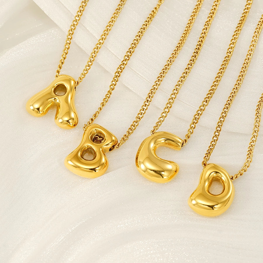 Bubble Up Necklace Stainless Steel 18K Gold Plated