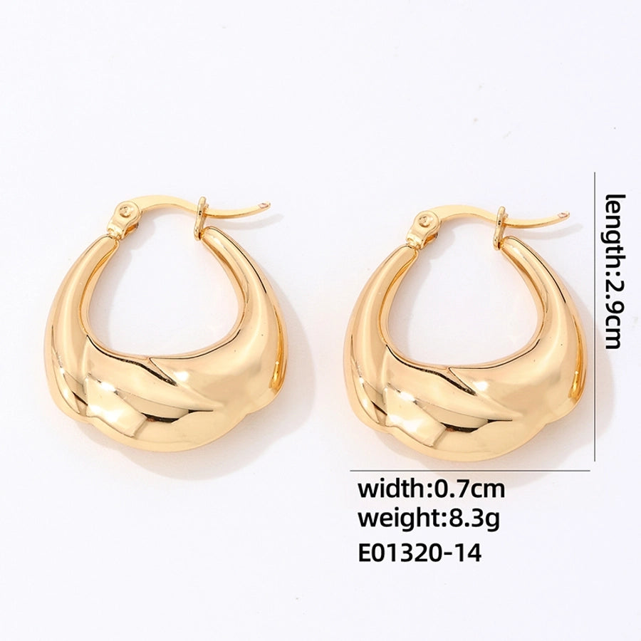 1 Pair Variety of Versatile Hoops, Stainless-Steel, Gold-Plated, Silver-Plated