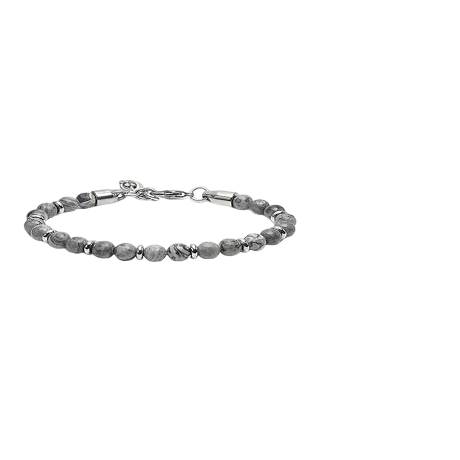 Simply Him Stainless Steel Beaded Bracelets