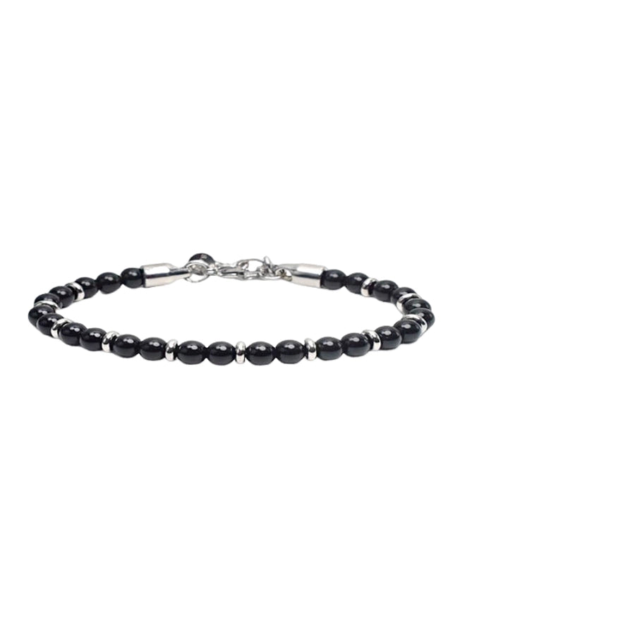 Simply Him Stainless Steel Beaded Bracelets