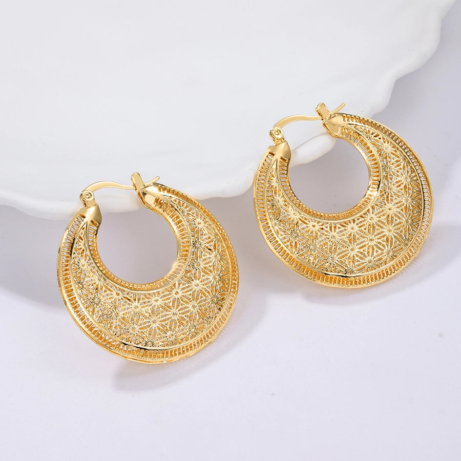 Romance Me Hoops 18K Gold Plated