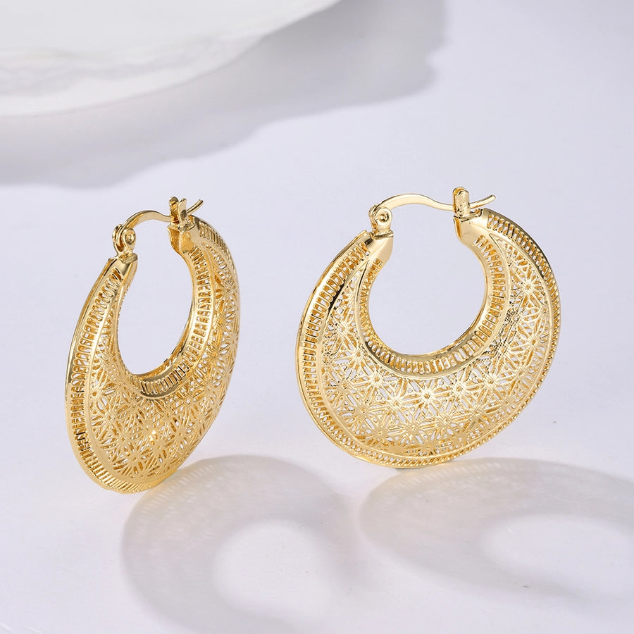 Romance Me Hoops 18K Gold Plated