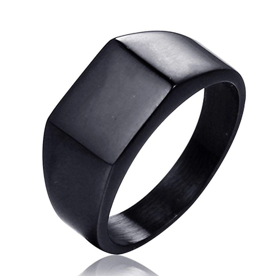 Classic Square Titanium Steel Ring