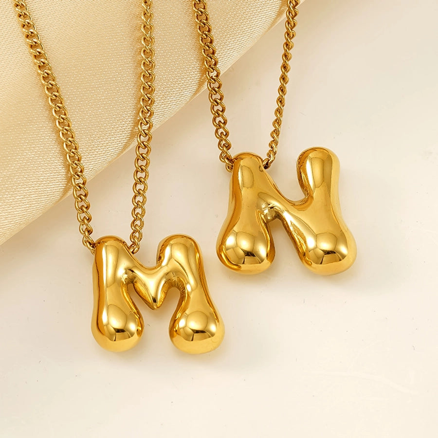 Bubble Up Necklace Stainless Steel 18K Gold Plated