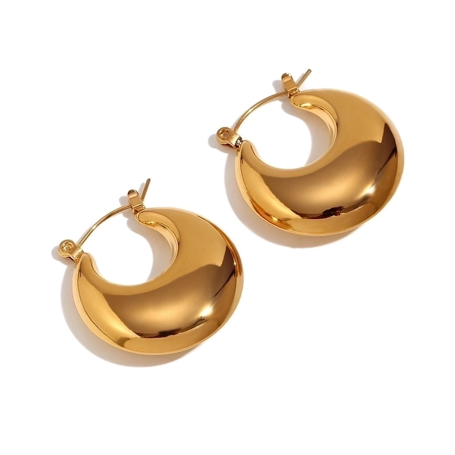 Everyday Stainless Steel 18K Gold Plated Hoops