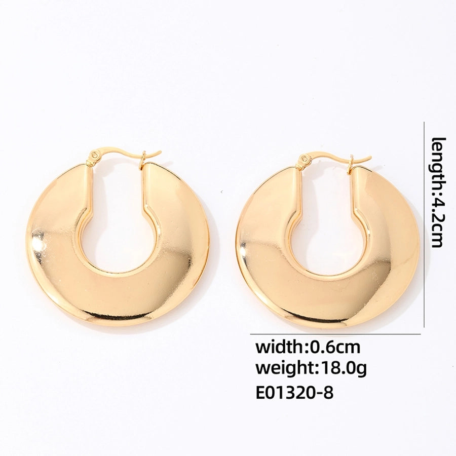 1 Pair Variety of Versatile Hoops, Stainless-Steel, Gold-Plated, Silver-Plated