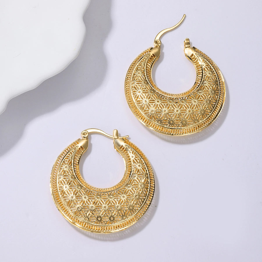 Romance Me Hoops 18K Gold Plated