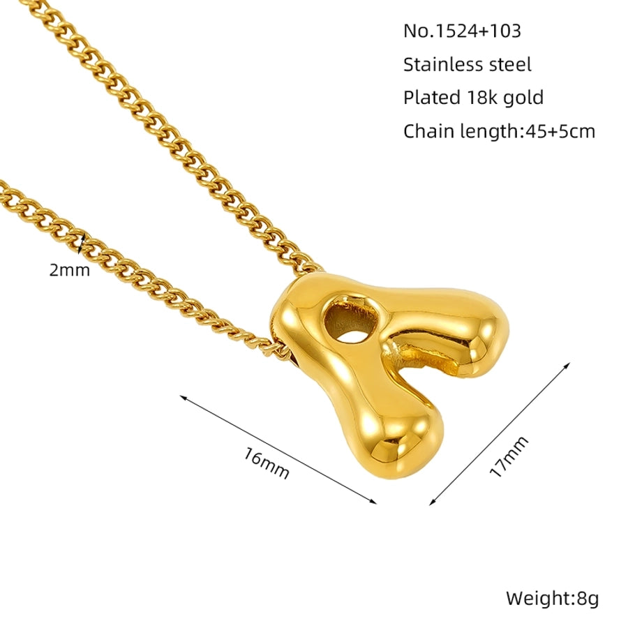 Bubble Up Necklace Stainless Steel 18K Gold Plated