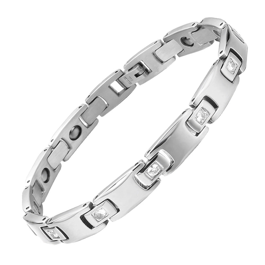 Linked Up Titanium Steel Plated Unisex Bracelet