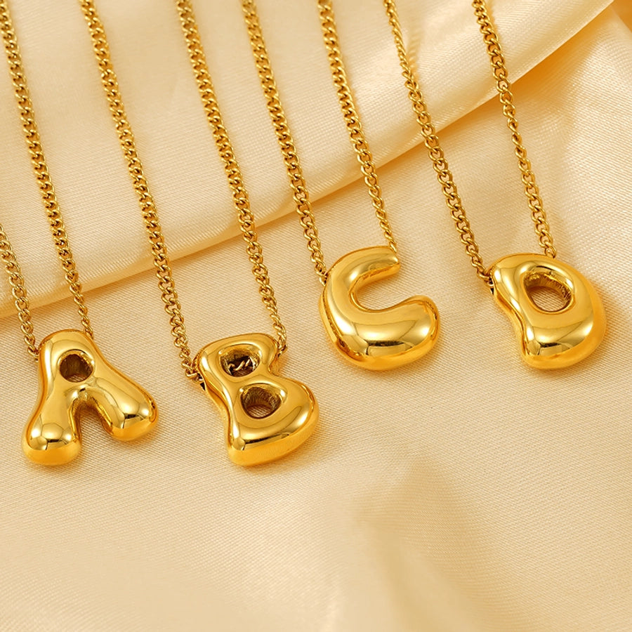 Bubble Up Necklace Stainless Steel 18K Gold Plated