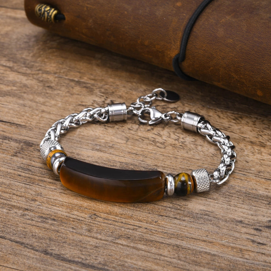 Agate Stone Men's Bracelet