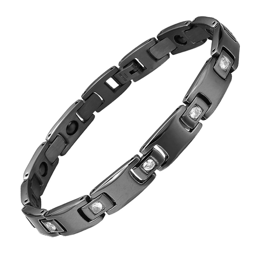 Linked Up Titanium Steel Plated Unisex Bracelet