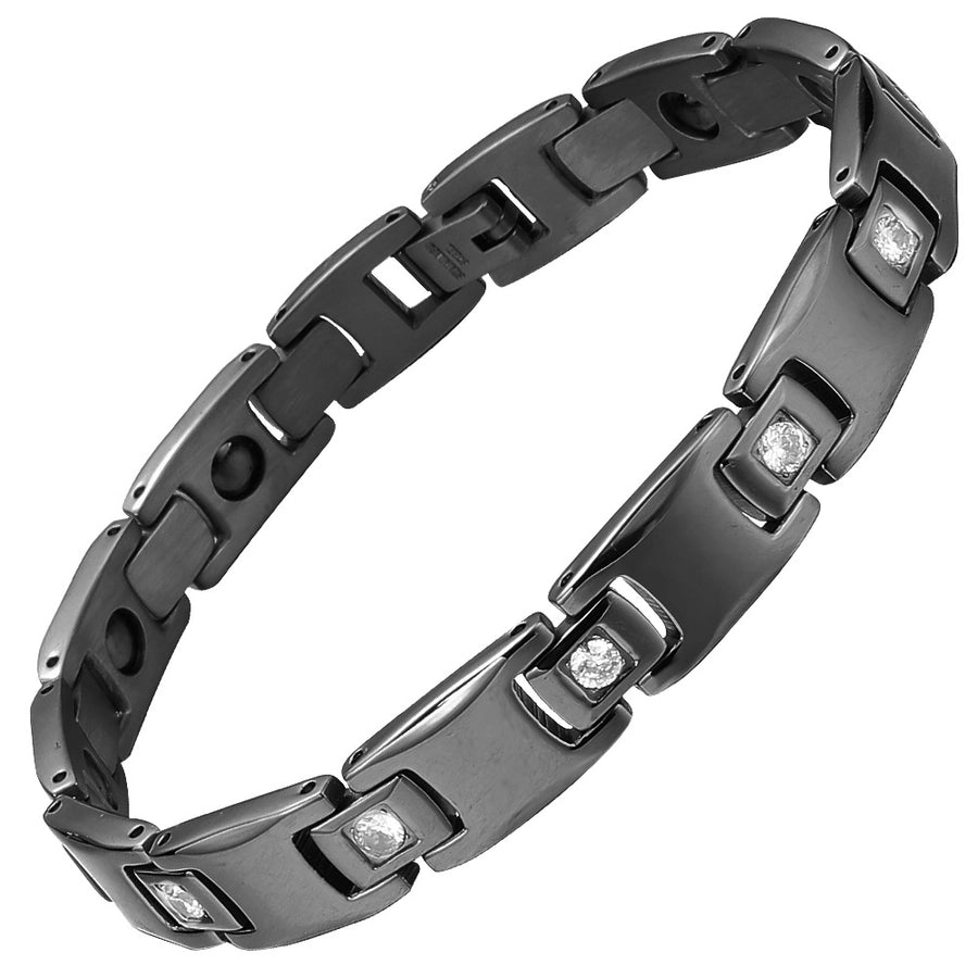 Linked Up Titanium Steel Plated Unisex Bracelet