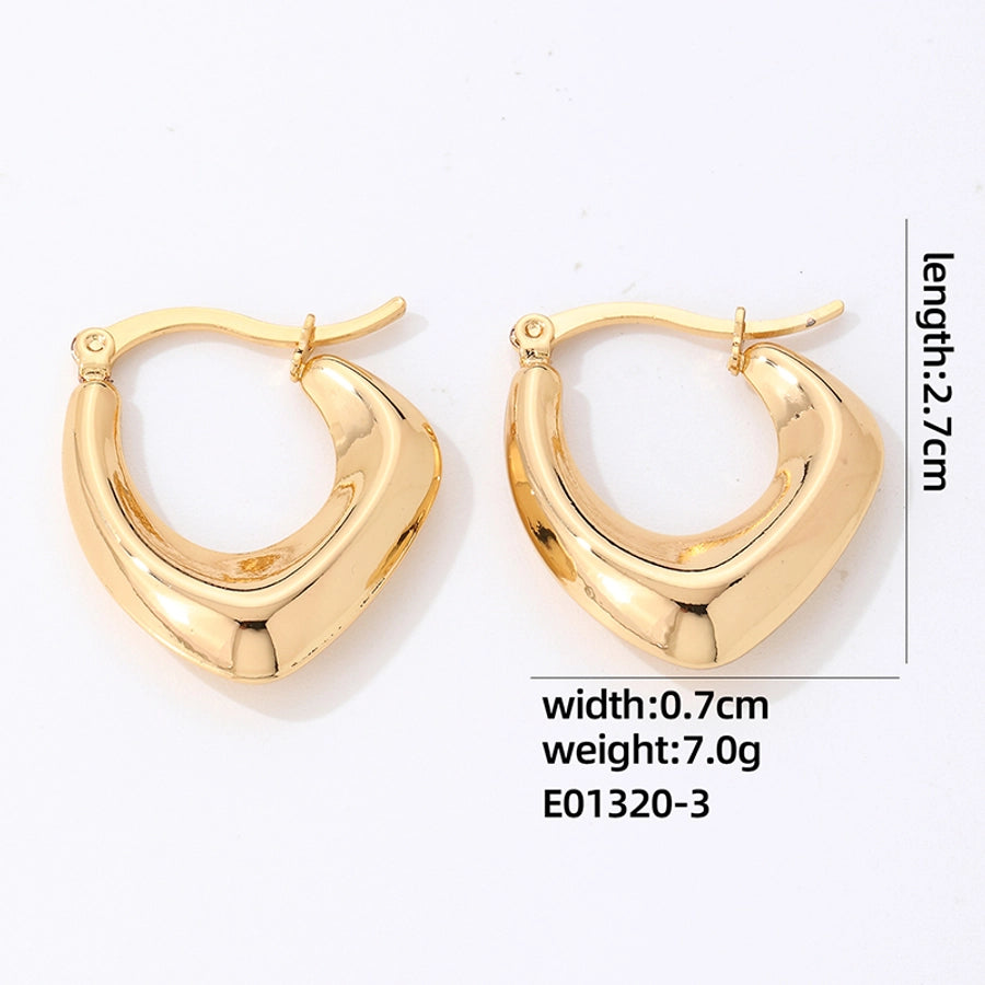 1 Pair Variety of Versatile Hoops, Stainless-Steel, Gold-Plated, Silver-Plated