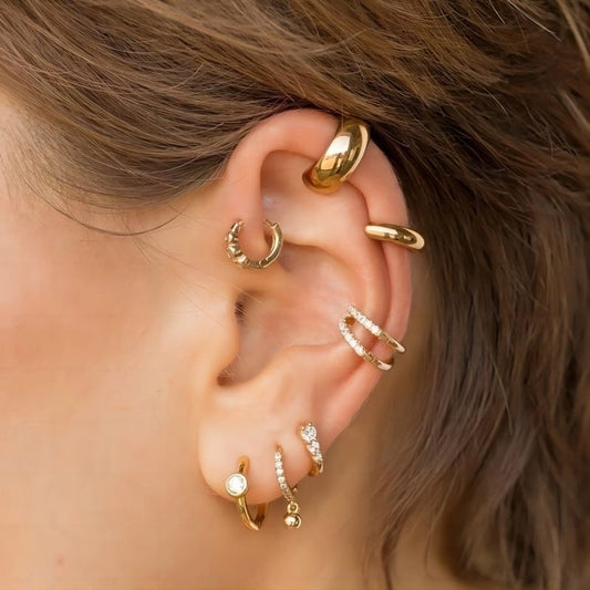 A Pop of Style Ear Cuffs Plated 304 Stainless Steel