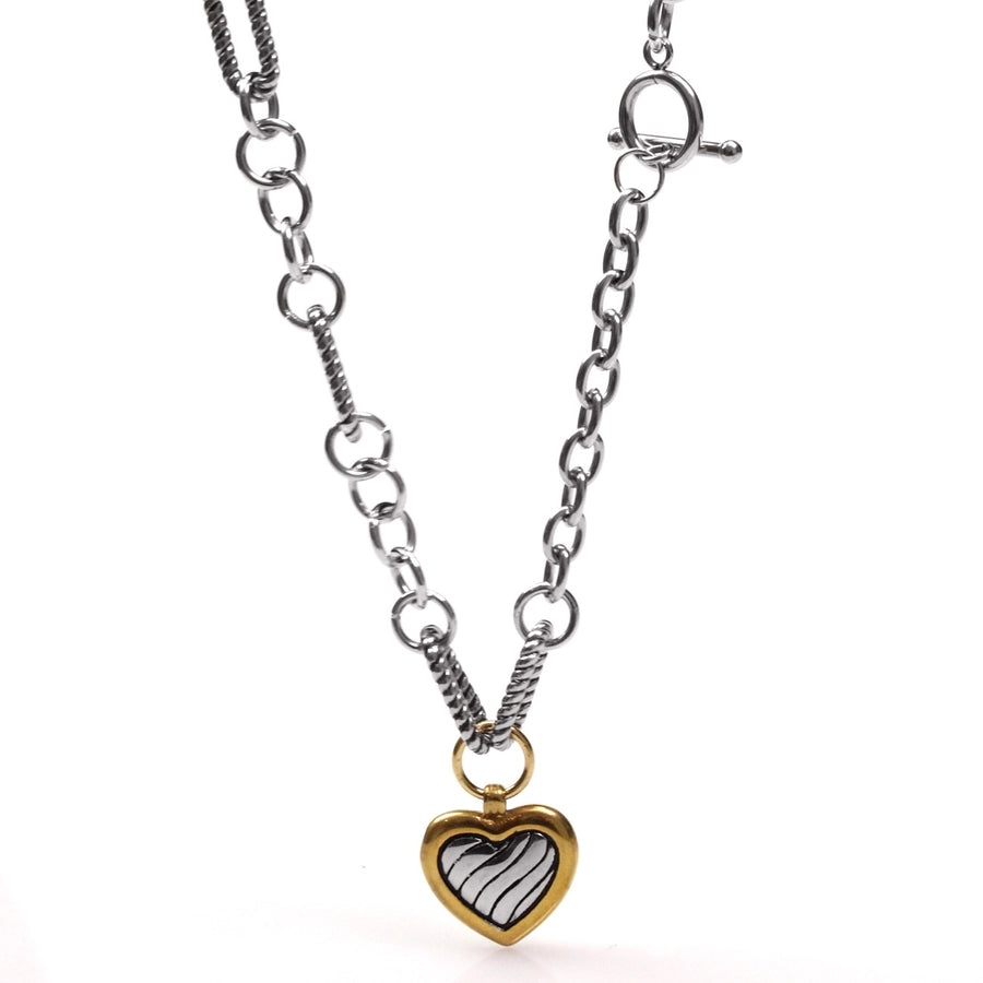 Heart of Vintage Titanium Steel Plating Necklace, Bracelet