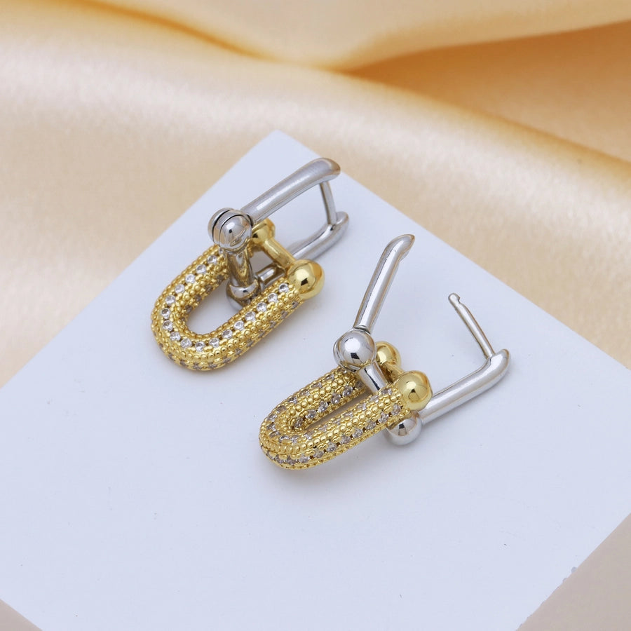 Bedazzle Link Me Earrings